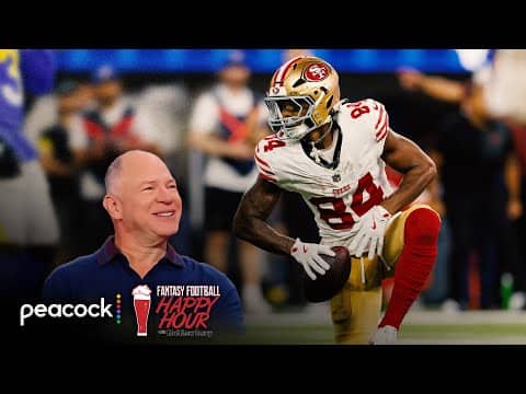 49ers' Kendrick Bourne, Mac Jones star in OT win vs. Rams | Fantasy Football Happy Hour | NFL on NBC