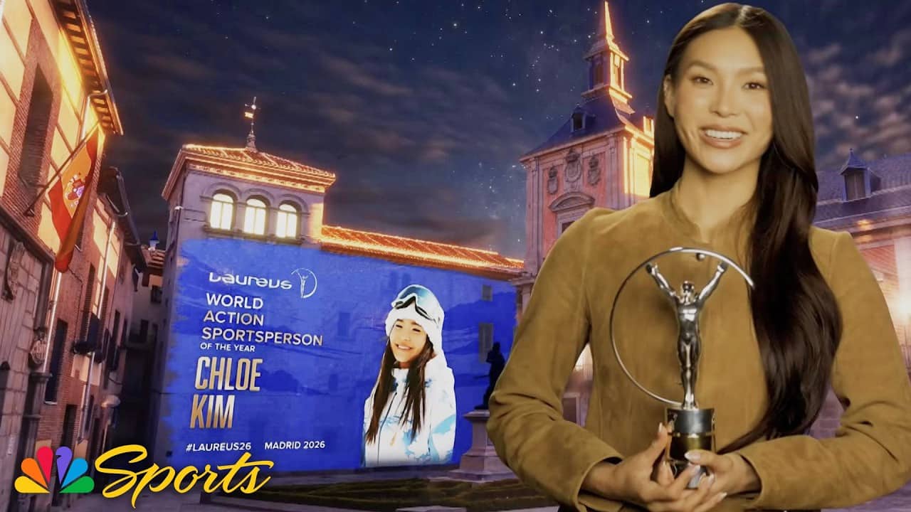 Chloe Kim earns Laureus Action Sportsperson of the Year Award | NBC Sports