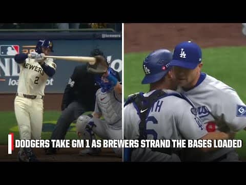 Dodgers take Game 1 😤 Blake Treinen secures win with a strikeout with bases loaded 🤯 | ESPN MLB