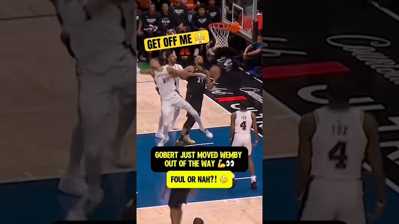 Gobert bodied Wemby for and one 💪🔥