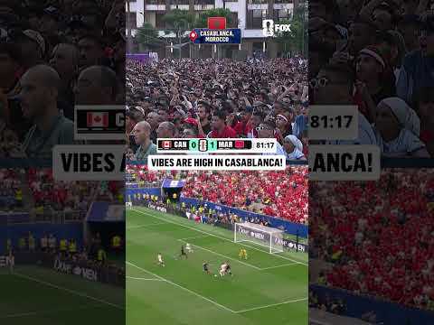 The Moroccan supporters in Casablanca were HYPE seeing their nation double its lead