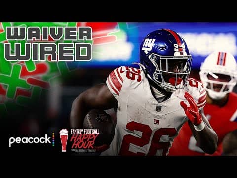 Devin Singletary leads top RB waiver targets Week 14 | Fantasy Football Happy Hour | NFL on NBC