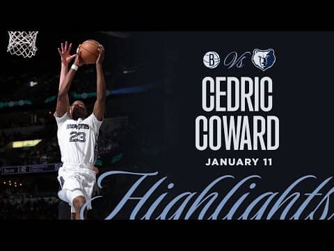 Cedric Coward Highlights vs. Brooklyn Nets