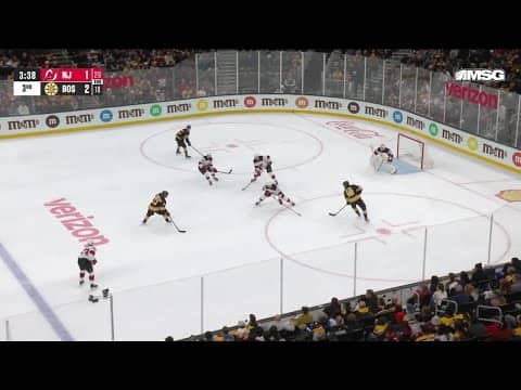 Casey Mittelstadt scores a goal against the New Jersey Devils