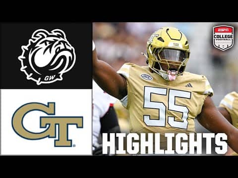Gardner-Webb Runnin' Bulldogs vs. Georgia Tech Yellow Jackets | Full Game Highlights | ESPN CFB