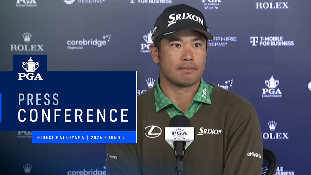 Hideki Matsuyamaの記者会見｜2026年PGA選手権 第2ラウンド