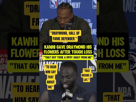 Draymond reaction to Kawhi’s praise🗣👂