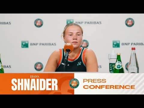 Diana Shnaider | SF Press Conference | Roland-Garros 2026