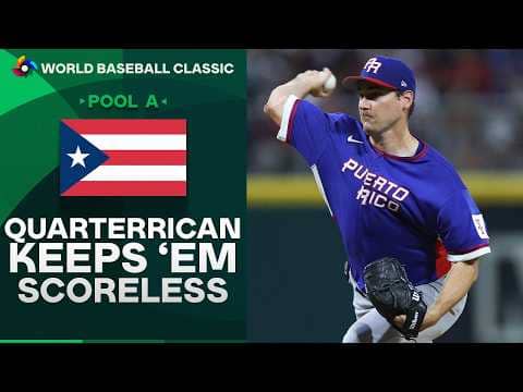 Seth Lugo shines for Puerto Rico! 🇵🇷 (The Quarterrican!) | World Baseball Classic Highlights