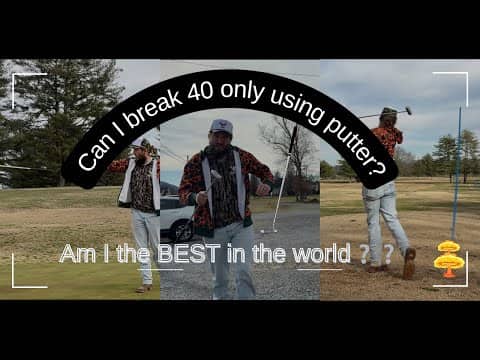 Can I Break 40 ONLY Using A Putter From The 70s???