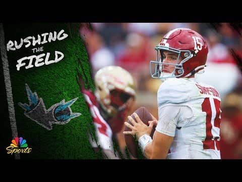 Alabama stumbles in Week 1 upset loss to Florida State | Rushing The Field | NBC Sports