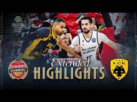 NHSZ-Szolnoki Olajbanyasz v AEK BC | Full Game Highlights | #BasketballCL 2025-26