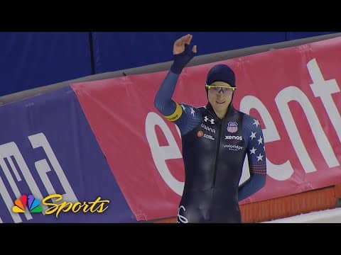 Jordan Stolz storms to 500m speed skating World Cup gold in Calgary | NBC Sports