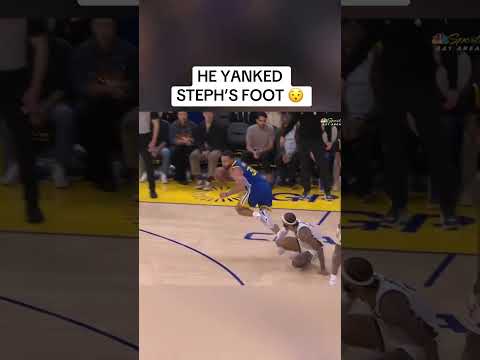 Gary Trent Jr. caused Steph Curry to trip during this play