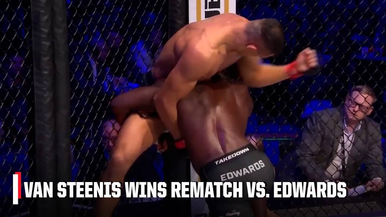 Costello van Steenis TKOs Fabian Edwards at PFL Madrid | ESPN MMA