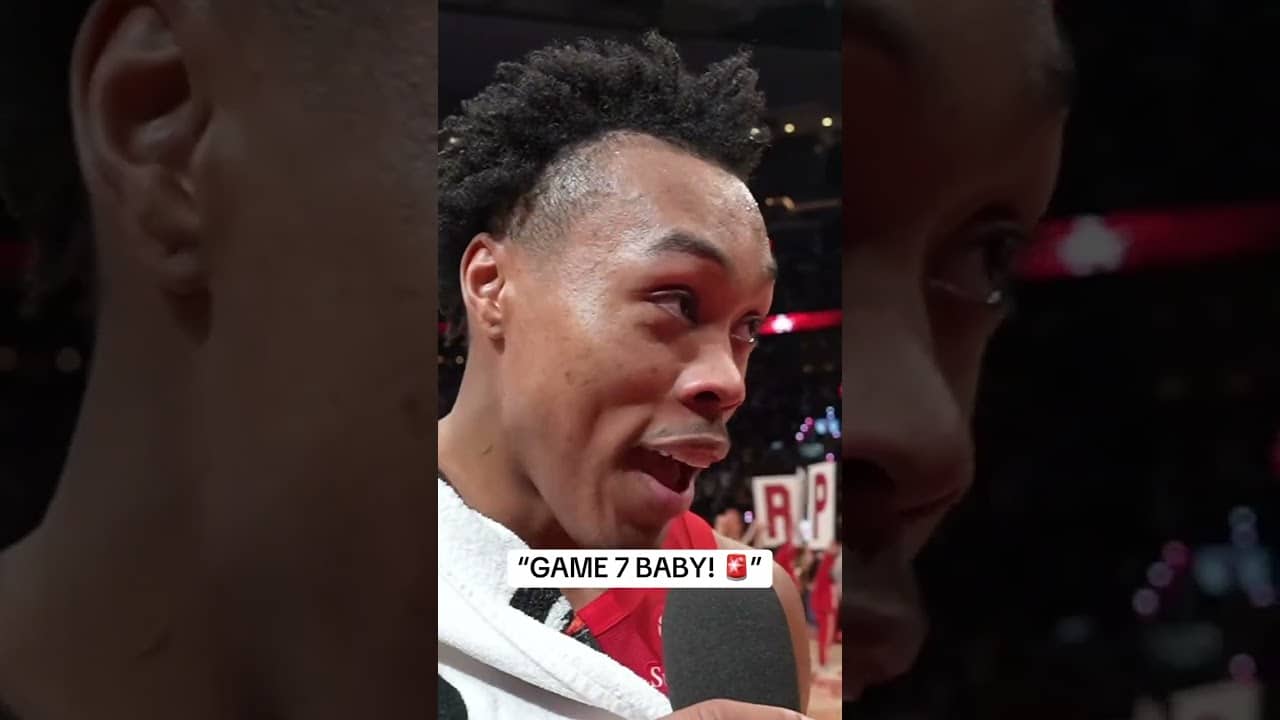 Scottie Barnes on RJ Barrett’s game-winning shot 🙌