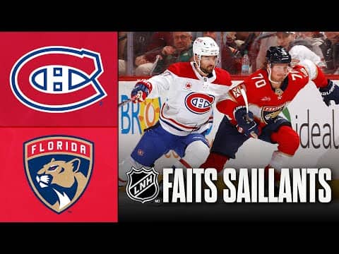 Canadiens vs Panthers 30/12/25 | Faits saillants