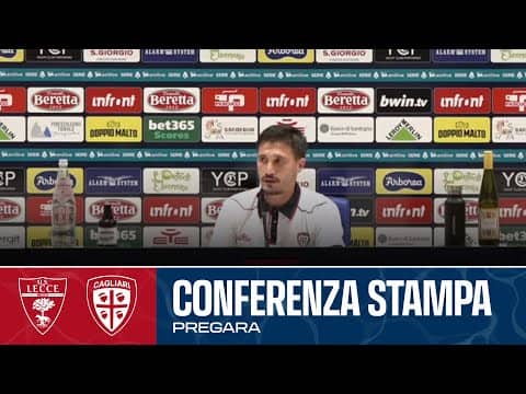 SERIE A ENILIVE |  MISTER PISACANE IN CONFERENZA STAMPA |  LECCE - CAGLIARI