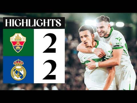 Elche CF vs Real Madrid (1-1) | RESUMEN | J13 | #LALIGAEASPORTS