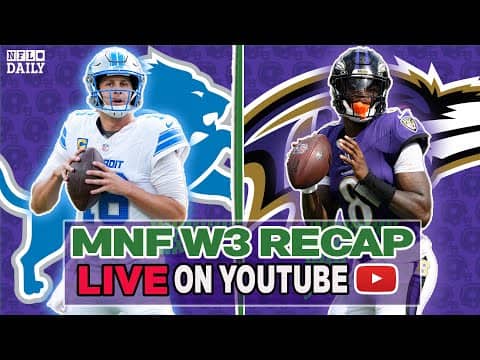 Lions-Ravens MNF Recap | NFL Daily