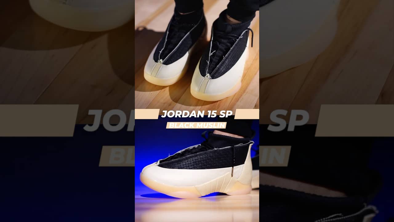 Air Jordan 15 SP Black Muslin #weartesters #sneakers