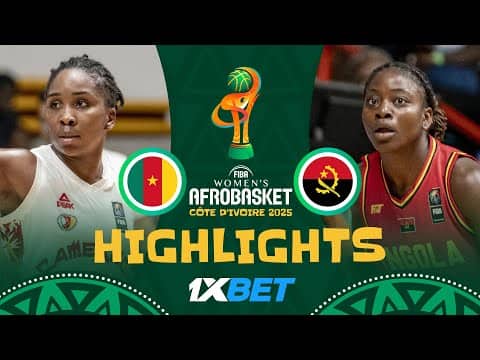Cameroon 🇨🇲 vs Angola 🇦🇴 | 1XBET Highlights | #AfroBasketWomen 2025
