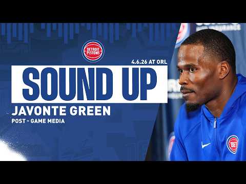 Post-Game Press Conference: Javonte Green | Pistons vs. Magic | 04.06.26