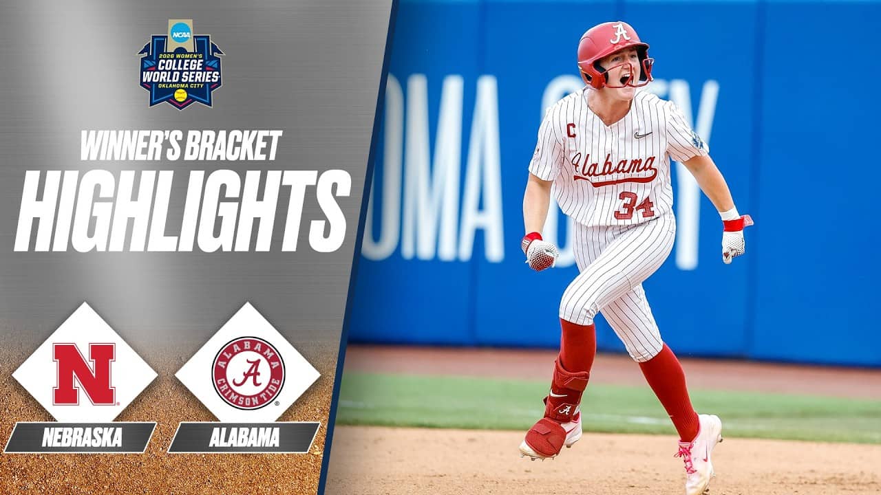 Alabama vs. Nebraska: 2026 Women's College World Series | Extended highlights
