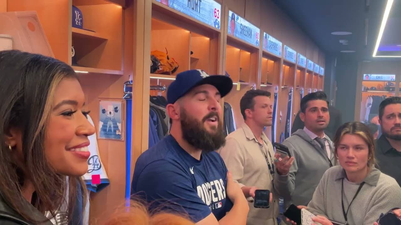 ALEX VESIA IS HYPED! 🔥 Postgame Clubhouse Interview After Emotional Save