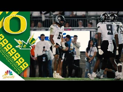 Oregon QB Dante Moore plays great in win over Penn State | COLLEGE FOOTBALL HIGHLIGHTS | NBC Sports