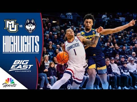 Marquette vs. No. 4 UConn | COLLEGE BASKETBALL HIGHLIGHTS | 1/4/26 | NBC Sports
