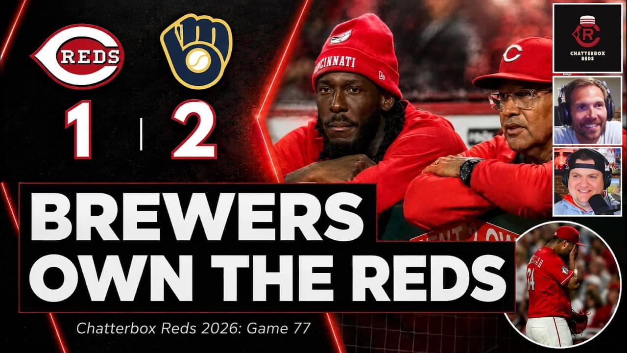 Cincinnati Reds ONLY GET 2 HITS IN 10 INNINGS vs Milwaukee Brewers 🤬 | MLB Recap, Podcast Highlights