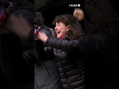 El primer gol de Asier Osambela en @LaLiga con la narración de #RadioOsasuna. #LaLigaHighLights