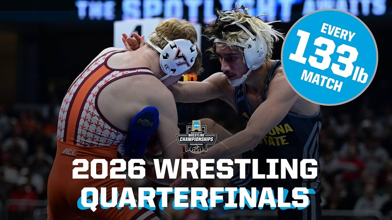 All four 133 lb matches - 2026 NCAA wrestling quarterfinals