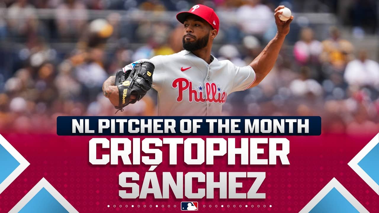 Cristopher Sánchez allowed ZERO runs in 39 innings during a historic May for the Phillies! 😳
