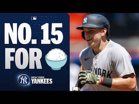 Ben Rice CRUSHES his 15th home run of the season with the Yankees 💪🍚 | MLB Highlights