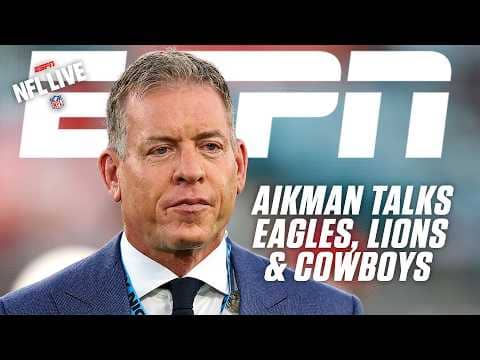 Troy Aikman isn't concerned about the Eagles + Applauds Dan Campbell for Lions' success 👏 | NFL Live