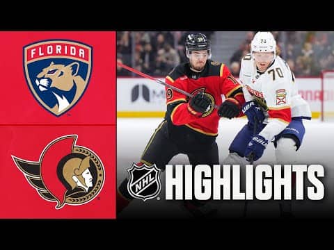 Panthers vs. Senators | NHL Highlights | January 10, 2026