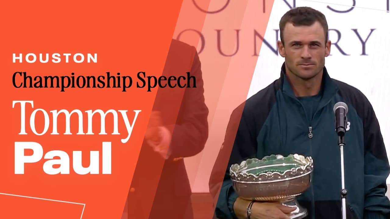 Tommy Paul championship speech | 2026 Houston