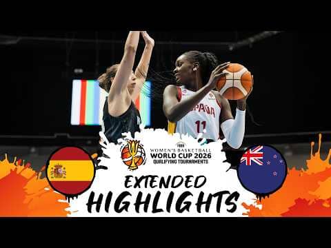 Spain 🇪🇸 v New Zealand 🇳🇿 | Extended Highlights | #FIBAWWC 2026 Qualifying Tournament