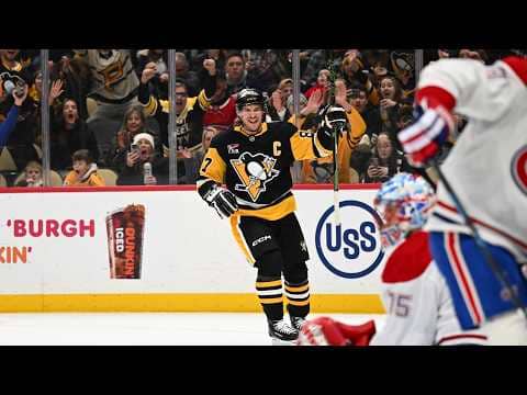 HISTORIC: Sidney Crosby passes Mario Lemieux for most points in Penguins history!