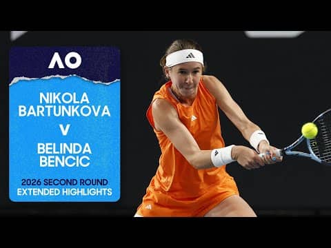 Nikola Bartunkova v Belinda Bencic Extended Highlights | Australian Open 2026 Second Round