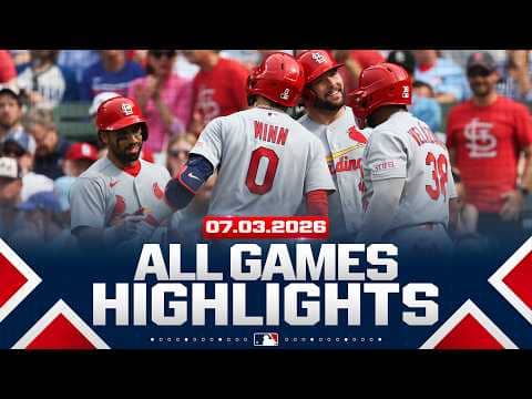 Highlights from ALL GAMES on 7/3 (Junior Caminero homers AGAIN, Cardinals score 17 RUNS and MORE!)