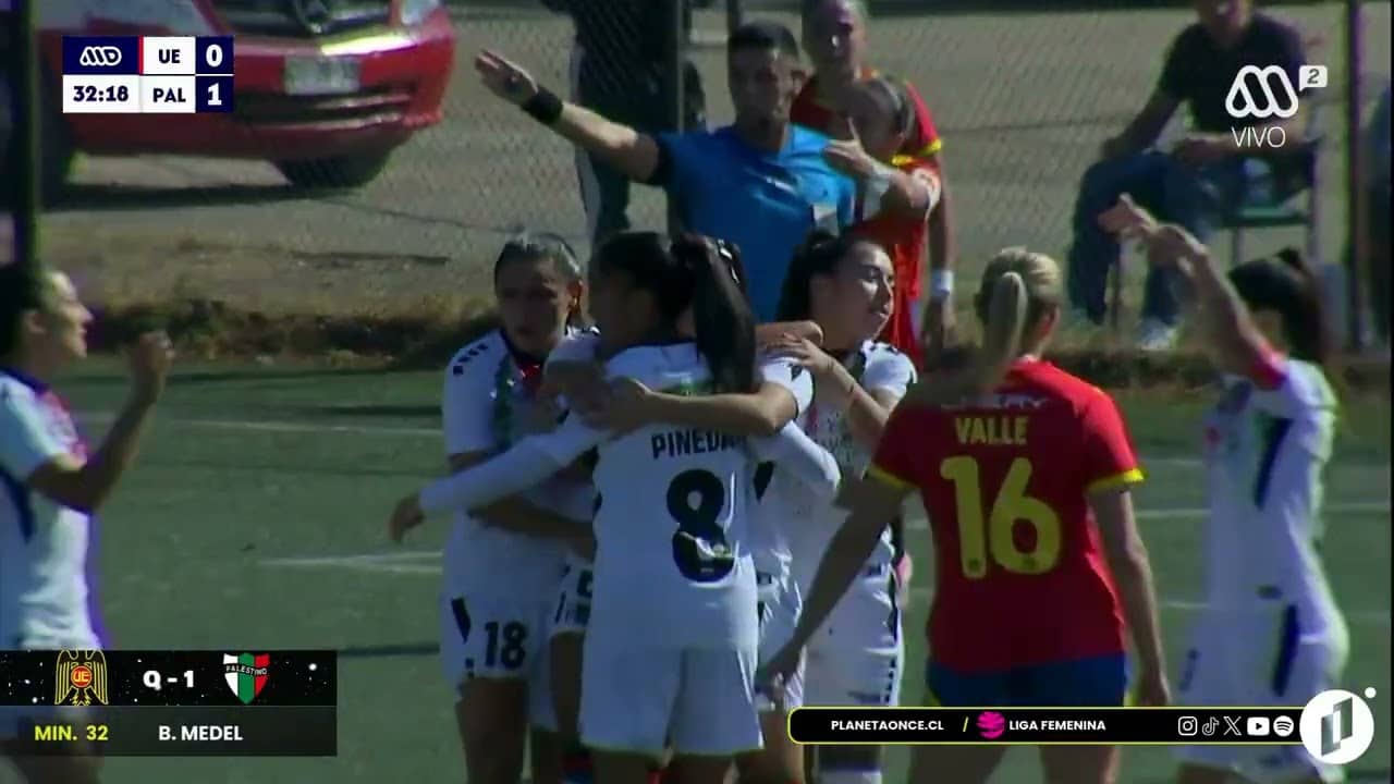 #GolesP11 U. Española 0-2 Palestino Fecha 9 1ra Rueda Liga Femenina 17-05-2026