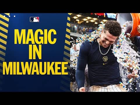 NINE STRAIGHT WINS for the Brewers after Isaac Collins' walk-off home run! 🥞