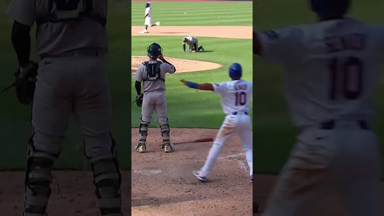 Carson Benge walks it off at Citi Field for the Mets! 🍎