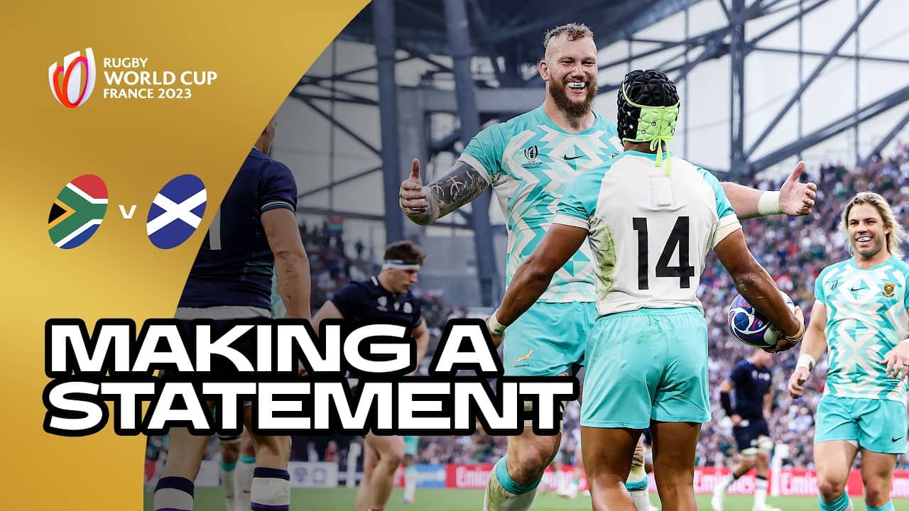 The Springboks start STRONG 💪 | South Africa v Scotland | Rugby World Cup 2023 | Full match replay