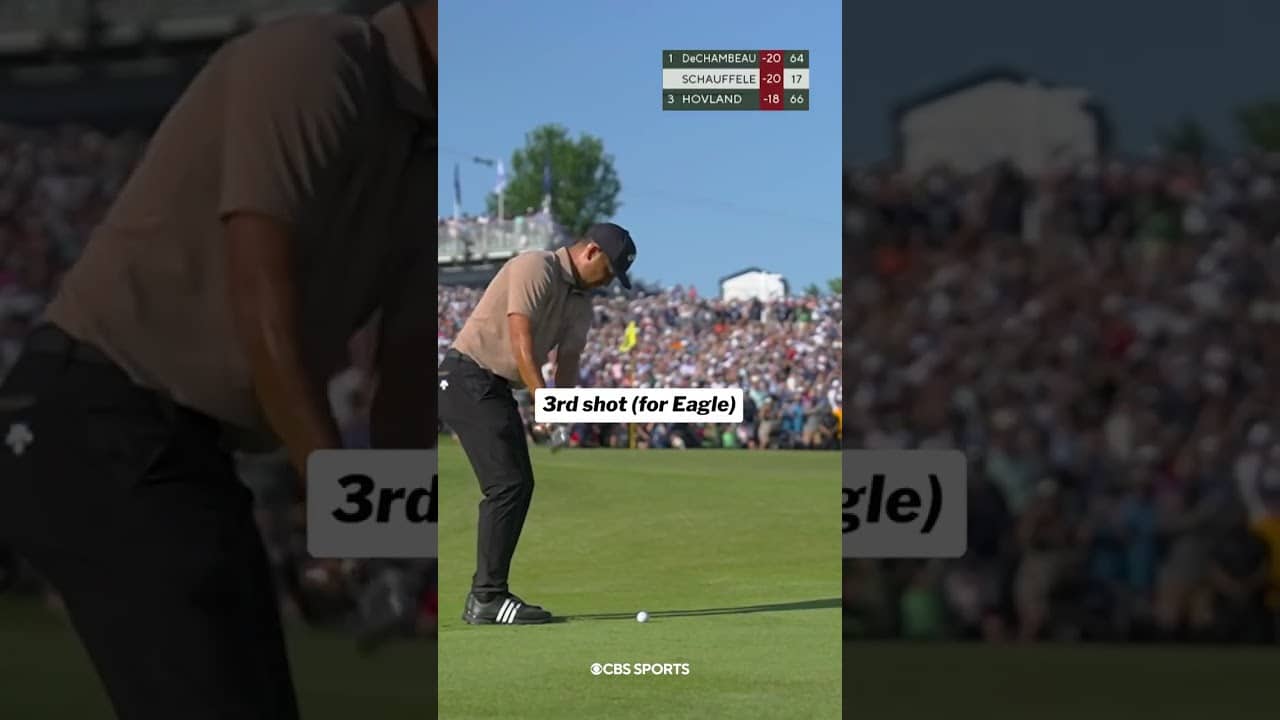 Absolute cinema on the final hole at the 2024 PGA Championship 👀