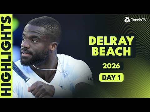 Tiafoe Faces Hijikata; Michelsen, Vacherot, Giron in Action | Delray Beach 2026 Day 1 Highlights