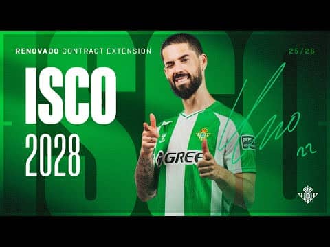 ¡ISCO renueva hasta 2028! 🎩✍ | Real BETIS Balompié